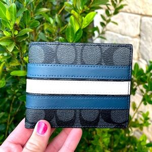 Coach striped wallet Clearance